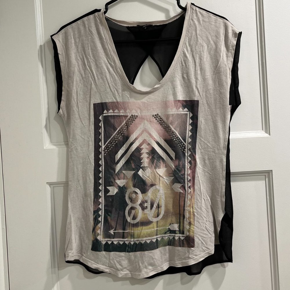 Express sheer open back top - Picture 5 of 7